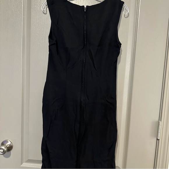 Elegant Black Sleeveless Dress R&M Karen Kwomg Large - Picture 3 of 4